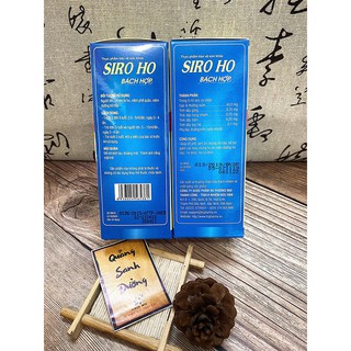 Siro Ho Bách Hợp