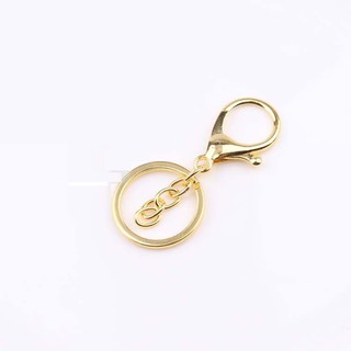 Khoen Móc khóa tròn treo chìa khóa màu vàng
