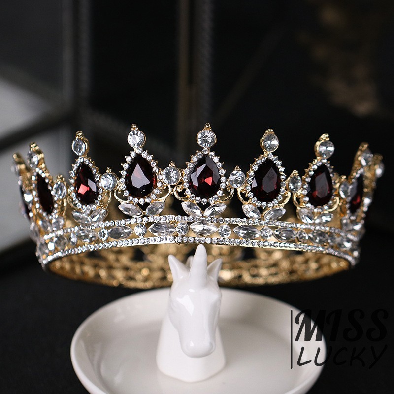 Phụ kiện cài tóc vương miện thời trang sang trọng cho nữ