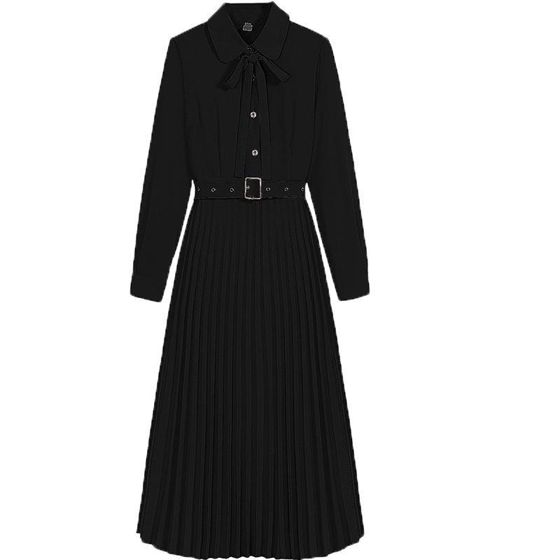 Đầm Xếp Ly Dài Tay Chuyên Nghiệp Thời Trang Xuân Thu 2022 Mới