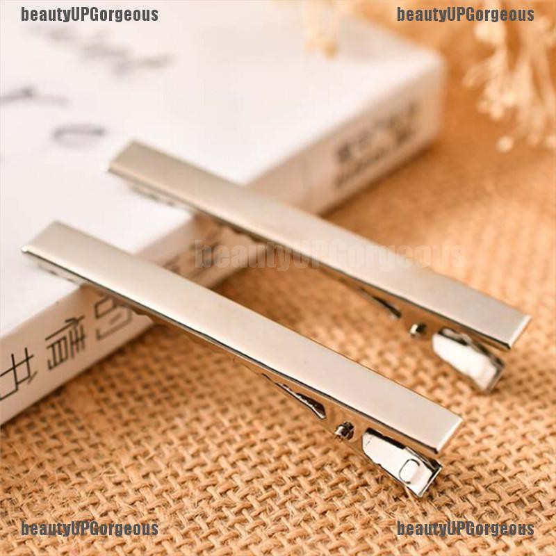 Set 20 kẹp tóc kim loại màu bạc DIY hàng mới