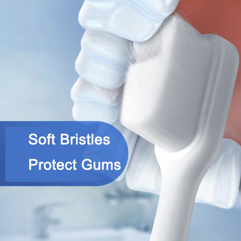 1 Bàn Chải Đánh Răng Nano Lông Siêu Mịn Làm Sạch Sâu Cho Người Lớn