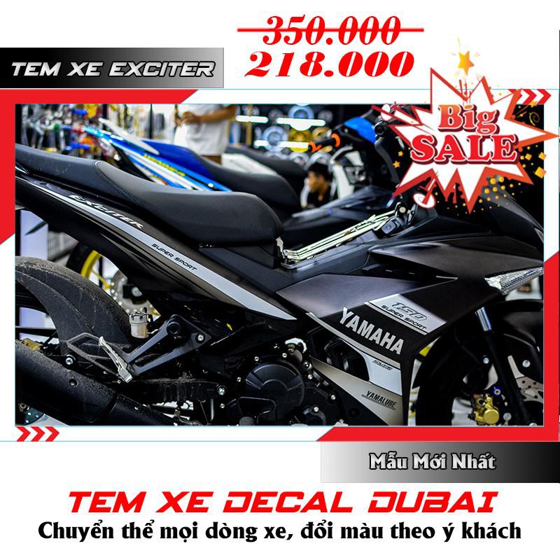 Tem Trùm Exciter 150 2019 Đen Nhám Siêu Ngầu