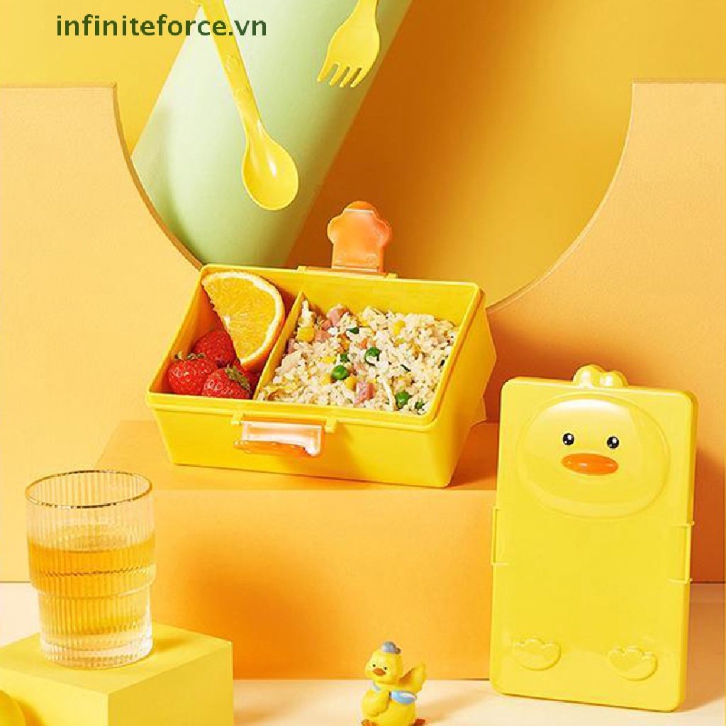 Hộp cơm Hình Vịt Hoạt Hình Dành Cho Trẻ Em