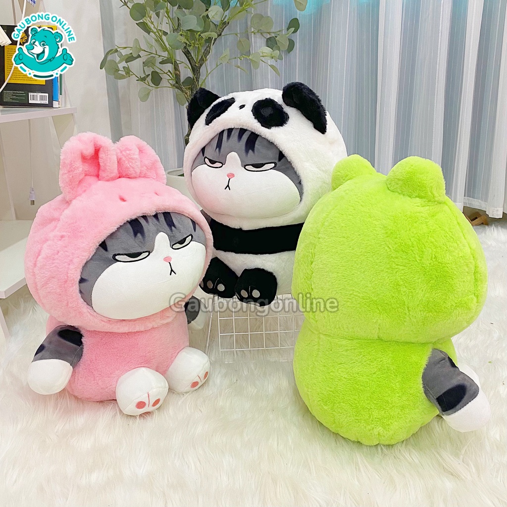 Gấu Bông Mèo Hoàng Thượng Cosplay, Mèo Hoàng Thượng Cosplay Thỏ, Ếch, Gấu Trúc Ngộ Nghĩnh Cao Cấp Gấu Bông Online