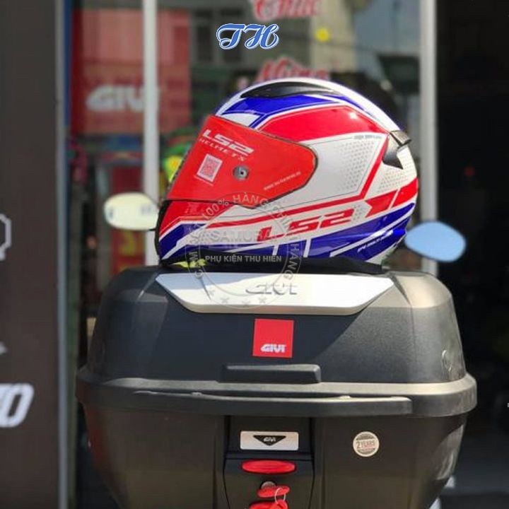 Thùng sau givi E43NTL 43 lít đựng 2 nón bảo hiểm - chình hãng bảo hành 2 năm