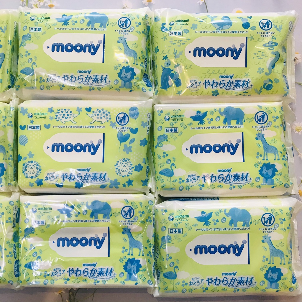 [FREESHIP EXTRA] Giấy ướt Moony nội địa Nhật 80 tờ [Gói lẻ]