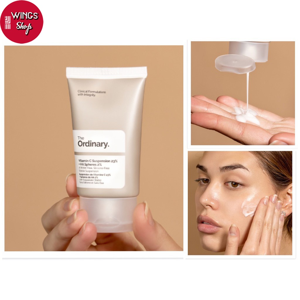 Kem Dưỡng Ẩm Và Làm Sáng Da The Ordinary Vitamin C Suspension 23% + HA Spheres 2% | Wings Shop