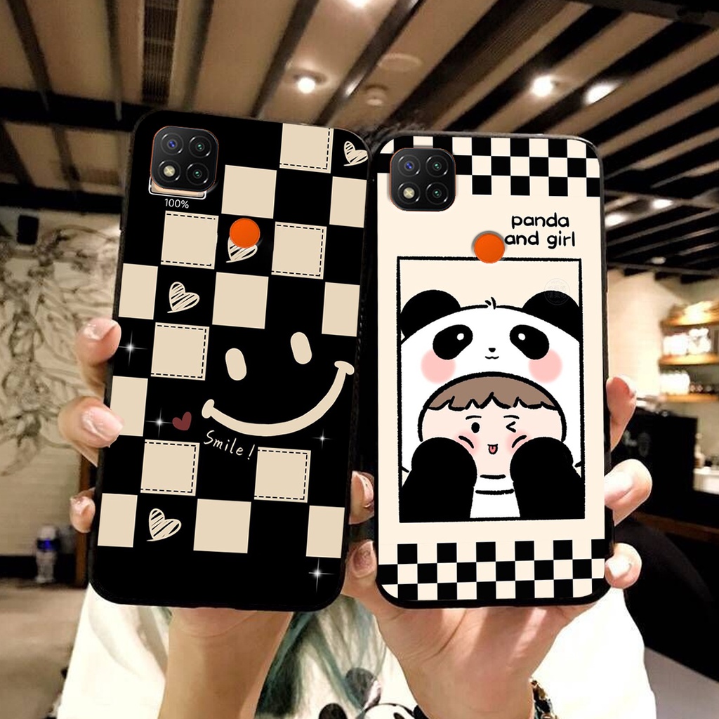 Ốp lưng Xiaomi REDMI 9C in hình cao cấp mẫu kẻ caro,mikenbe@r siêu hot