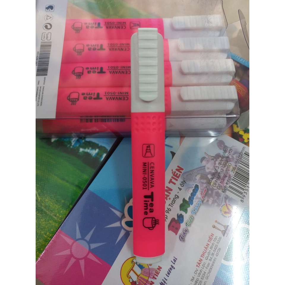 Bút Dạ Quang Mini Cenvava 0501 nét 4mm