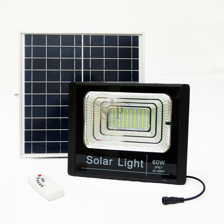 [BH 1 Năm] ĐÈN NĂNG LƯỢNG MẶT TRỜI SOLAR LIGHT - Công suất 60W công nghệ IP67 chống nước, Cảm biến hồng ngoại