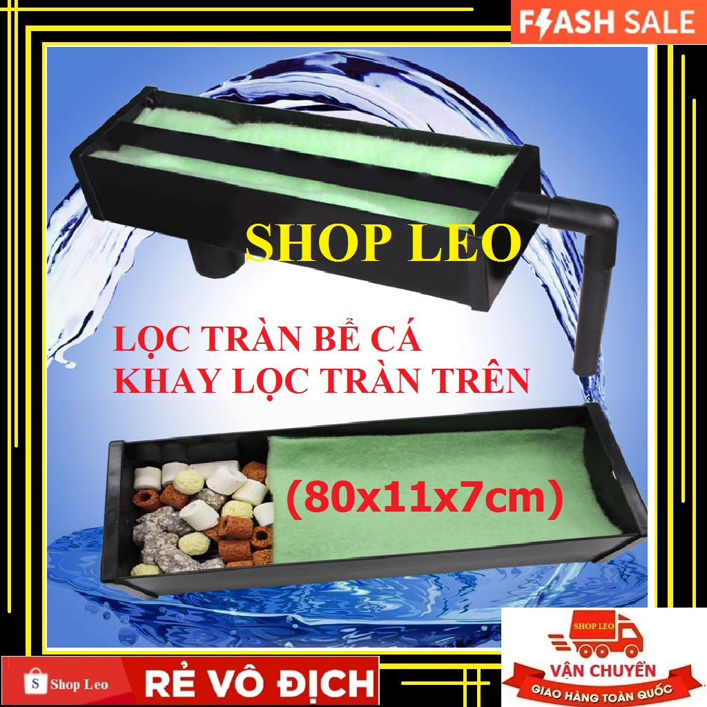 Lọc tràn trên bể cá 80cm - lọc bể cá cảnh - hồ thủy sinh