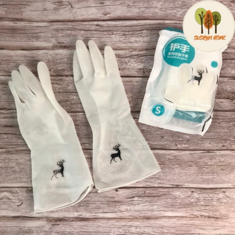 GĂNG TAY CAO SU MÀU TRẮNG SIÊU DAI , siêu bền cao cấp