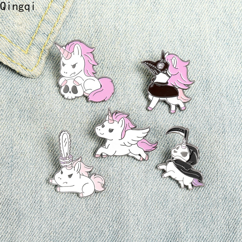 Ghim cài áo Miss Zoe hình ngựa hoạt hình dễ thương