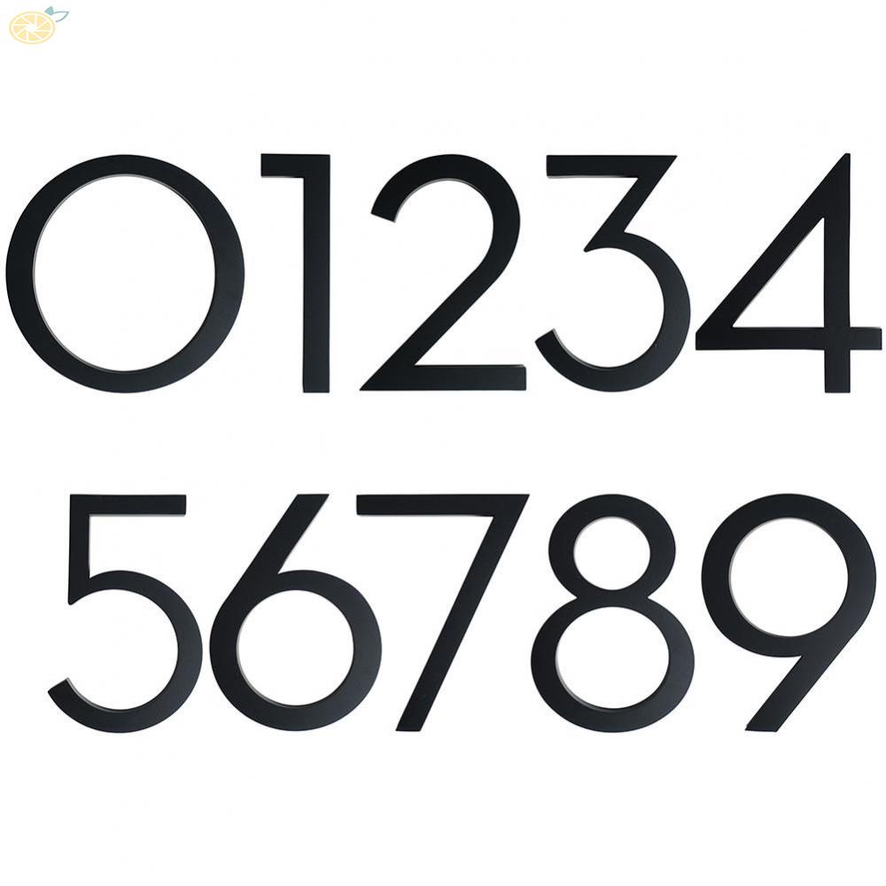 【VARSTR】Brand New Digital House Number Number Decor Black Brushed Floating House/Door