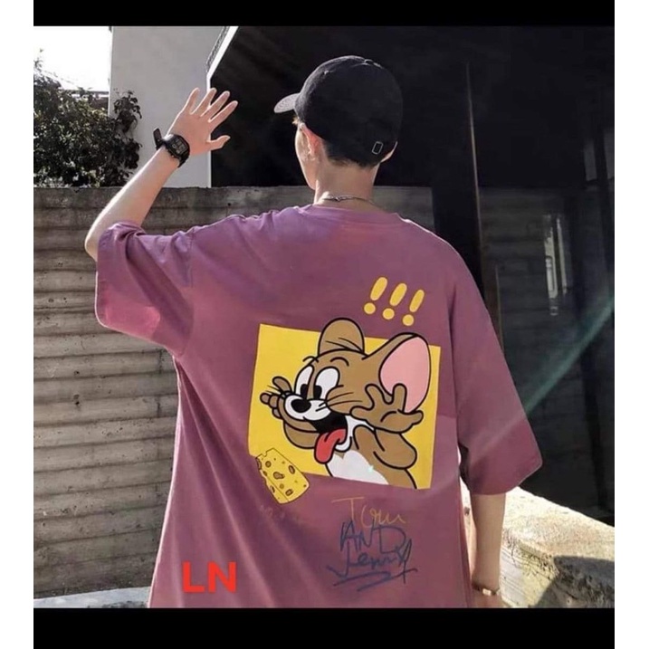 Áo phông chuột ăn bánh ba chấm than LN11