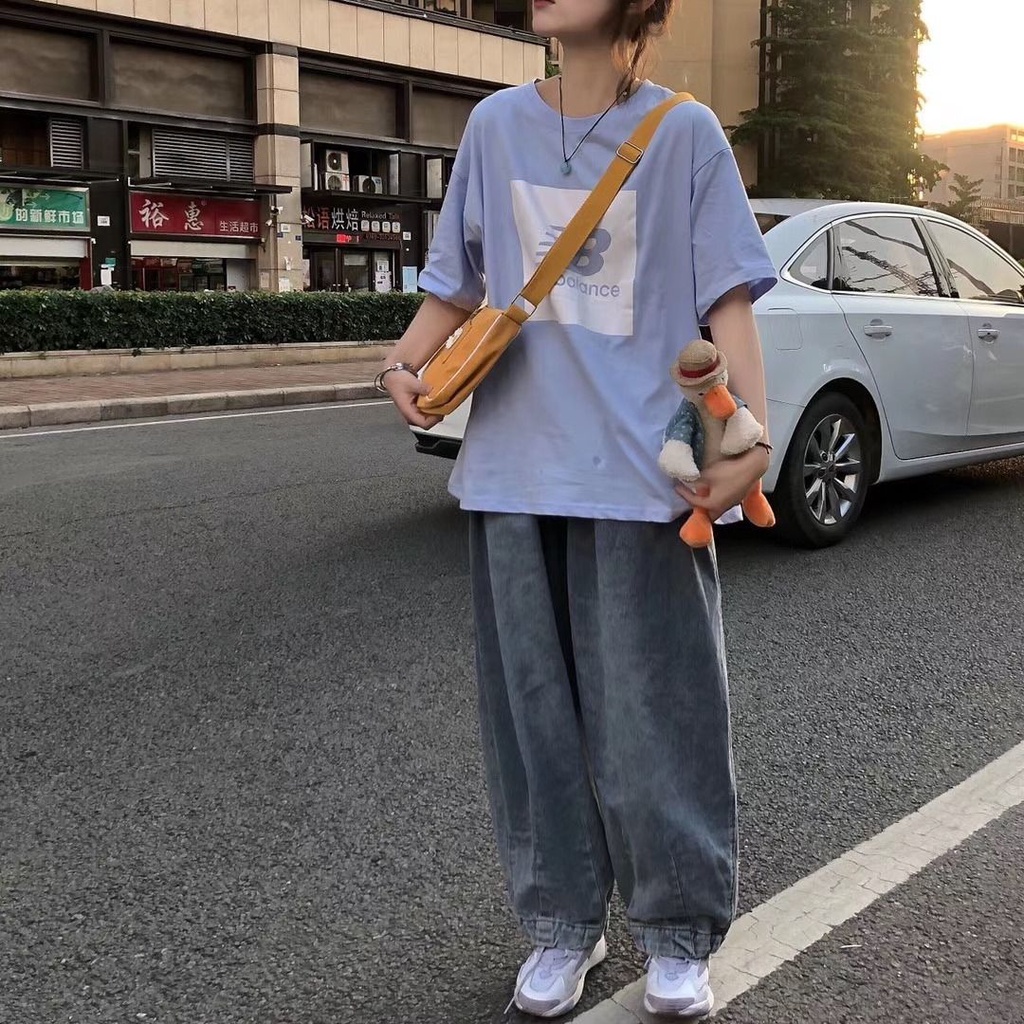 Áo Phông Nữ Candy Color Printed T-shirt Women's Loose Korean Sweet Half Sleeve Top