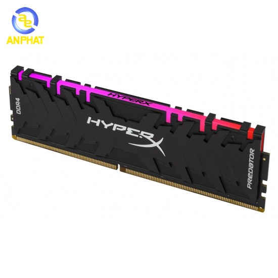 Ram PC Kingston HyperX Predator DDR4 RGB 8GB Bus 3200 Black CL16 XMP (1x8GB) HX432C16PB3A/8 - Hàng Chính Hãng NEW
