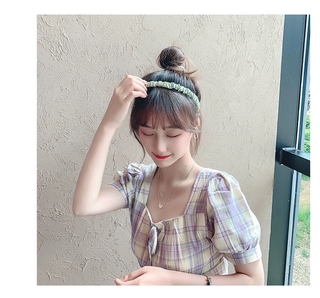 Băng Đô Cài Tóc Màu Trơn Phong Cách Hàn Quốc