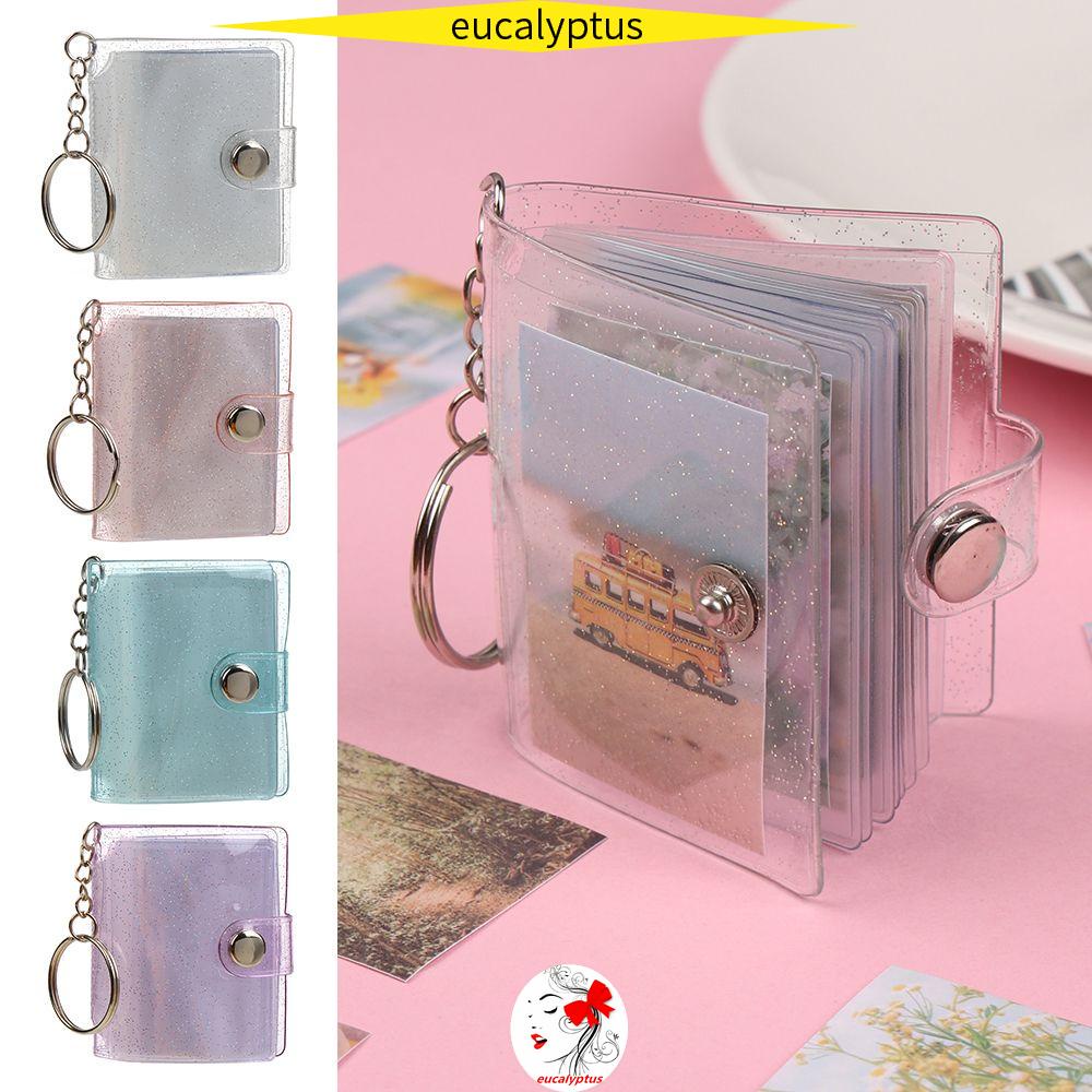 1 Giá Đỡ Album Ảnh/Ảnh Mini Bằng PVC 2 Inch Nhỏ Gọn Có Móc Khóa Bỏ Túi
