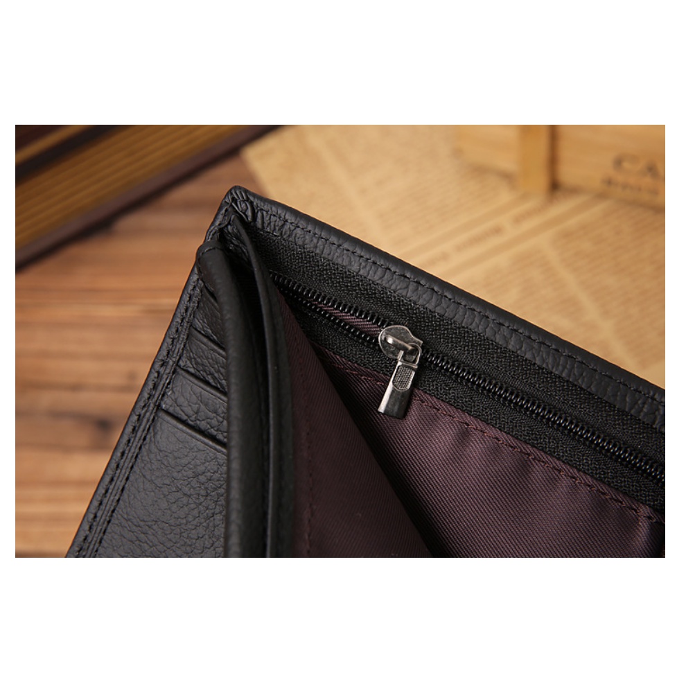 Ví nam 100% da bò thật cao cấp phong cách mới