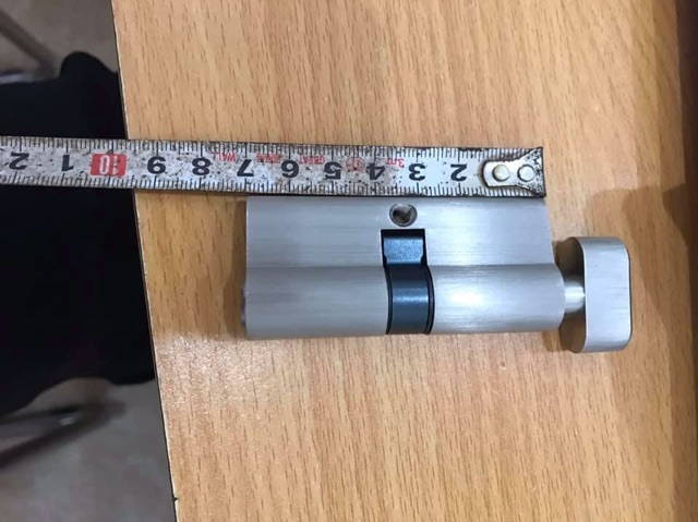 Ruột ( tim ) khoá tay gạt lõi đồng 32mmX70mm loại 1 đầu chìa tiện lợi