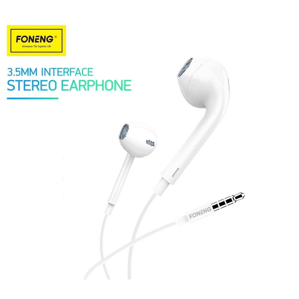 Tai nghe Nhét Tai T15 Chân tròn 3.5mm Chính hãng FONENG - BH 12 tháng