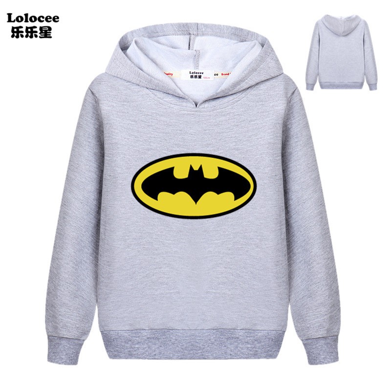 DC Áo Hoodies Có Nón Dài Tay In Hình Batman Cho Bé Trai