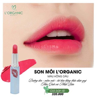 Son môi L’Organic Linh Nhâm_Made in Korea_Hồng Dâu và Cam hồng san hô