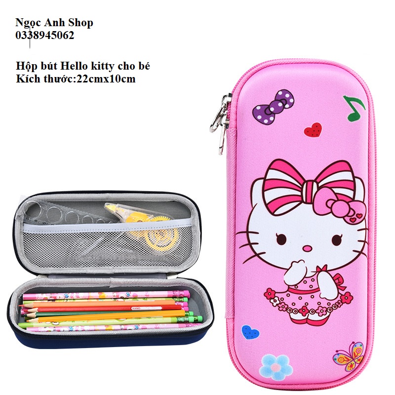 Hộp bút cho bé trai bé gái học sinh hình siêu nhân, công chúa. Bóp viết Chống thấm nước