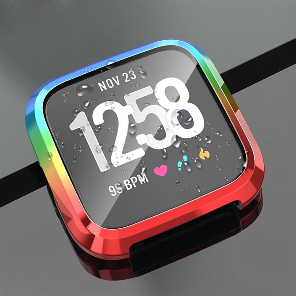 Ốp Tpu Mạ Điện Siêu Mỏng Bảo Vệ Màn Hình Đồng Hồ Thông Minh Fitbit Versa