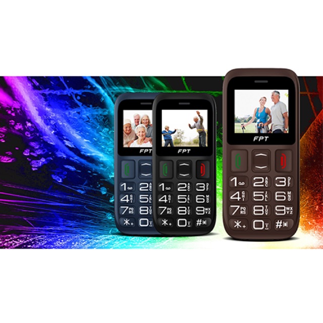Điện thoại F PT Care F2 phím bấm nổi, cỡ chữ và số lớn