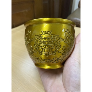 Hũ tài lộc, bát tụ bảo bằng đồng.