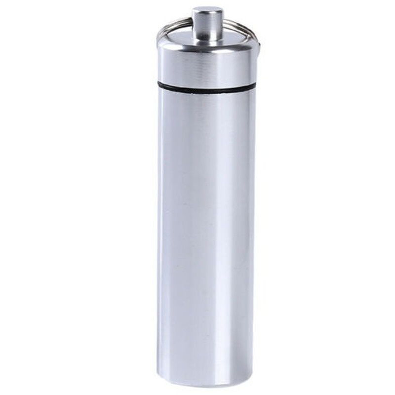 Hộp Đựng Tăm Xỉa Răng Mini Bằng Kim Loại Không Thấm Nước Có Móc Khóa