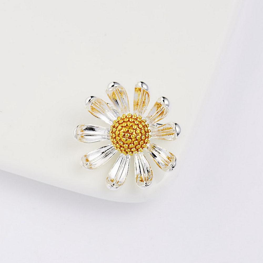 Ghim Cài Áo Hình Hoa Cúc Bằng Kim Loại Thanh Lịch Cho Nữ