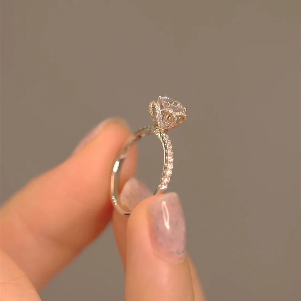 Nhẫn Hợp Kim Dát Đá Rêu Nhân Tạo Thời Trang Cho Nữ