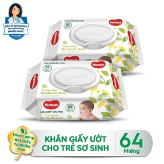 Khăn ướt Huggies 64 miếng