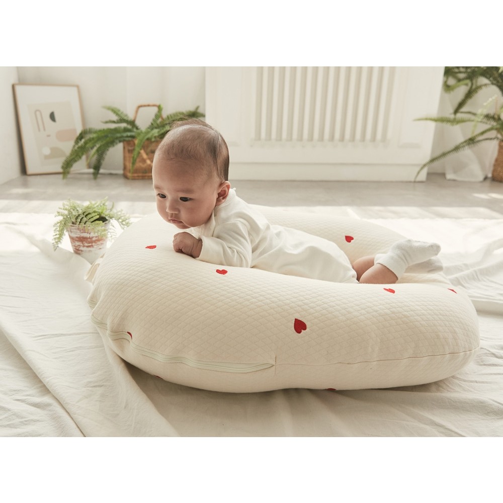 Gối chống trào ngược Rototo bebe – Cotton Lụa Trái tim