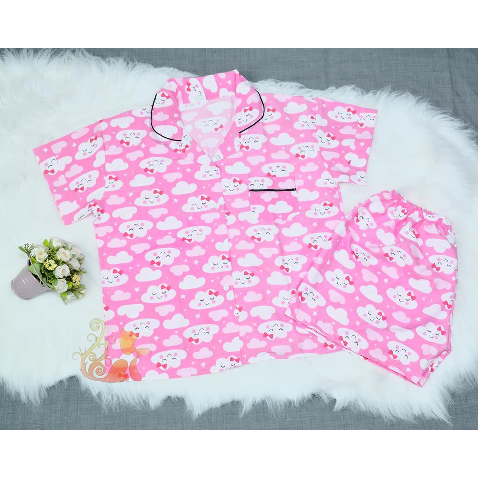 Đồ ngủ Pijama Kate Thái - "Đám mây Smiles" Siêu Cute - Dưới 60kg | BigBuy360 - bigbuy360.vn