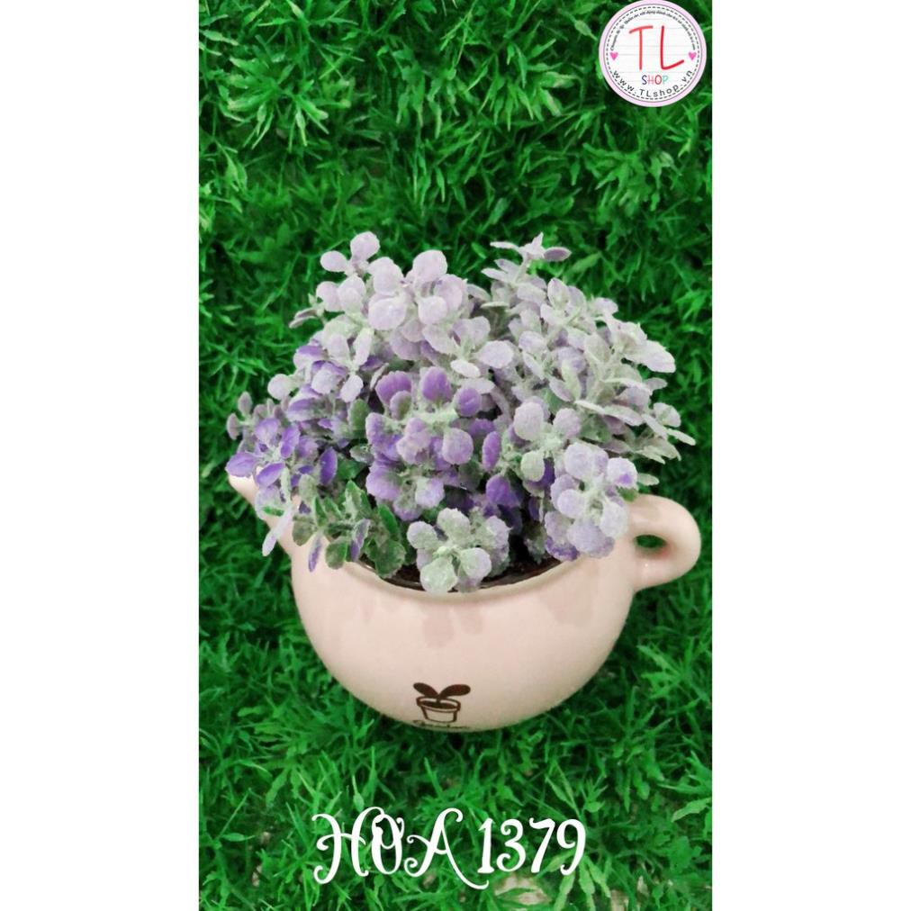 Bình hoa trà xinh xắn - Chậu hoa trang trí