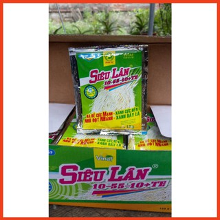 Phân Bón Siêu Lân 10-55-10+TE  Ra Rễ Nhú Đọt Xanh Dày Lá gói 15g vtt