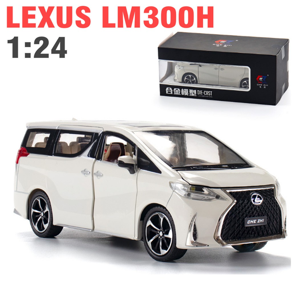Mô hình xe ô tô Lexus LM300H tỉ lệ 1:24 bằng kim loại đồ chơi trẻ em (Quý khách inbox màu)