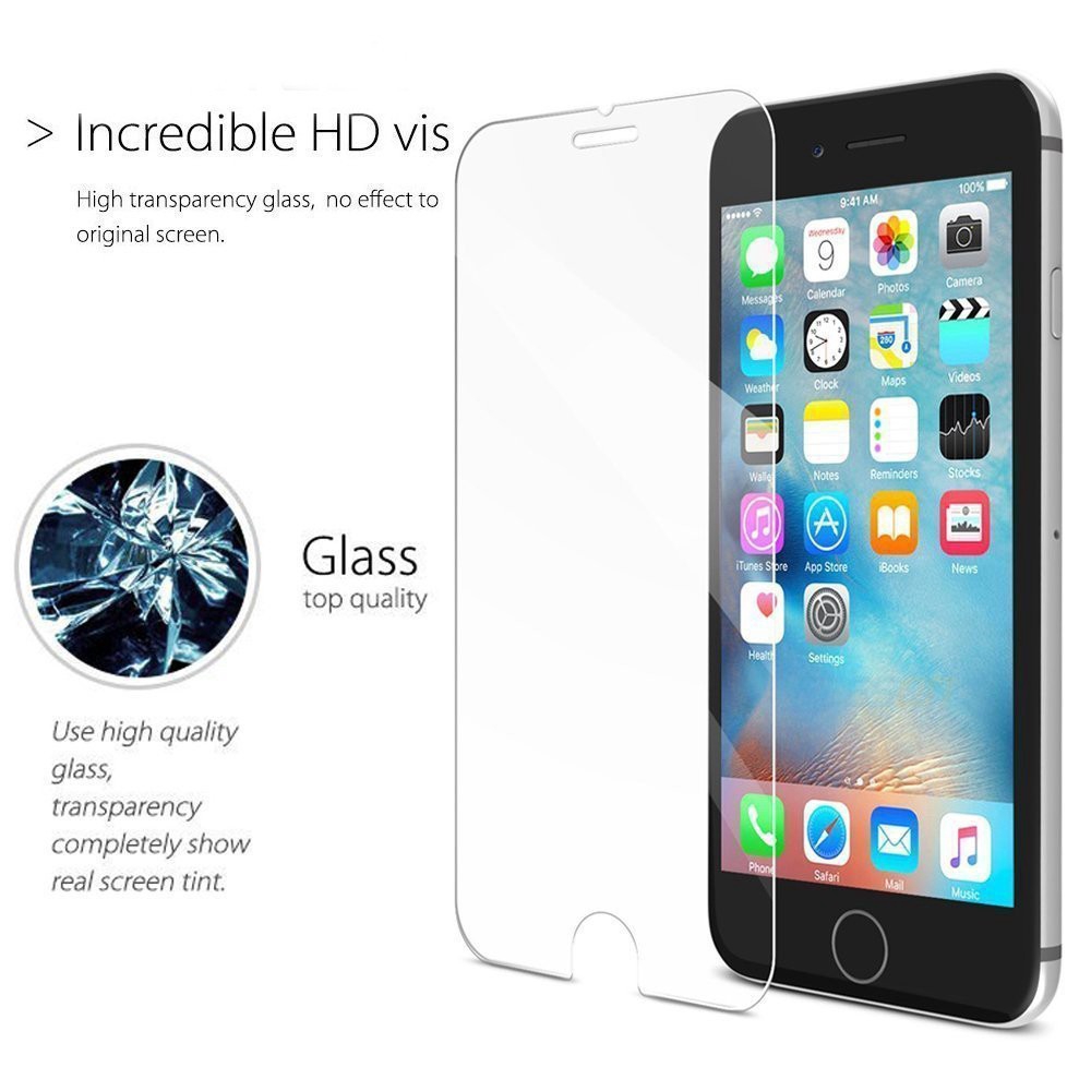 Set 3 kính cường lực bảo vệ toàn màn hình điện thoại 9H HD thích hợp cho iPhone 6S/ 7/ 8 Plus/ XR/ XS Max/ 7