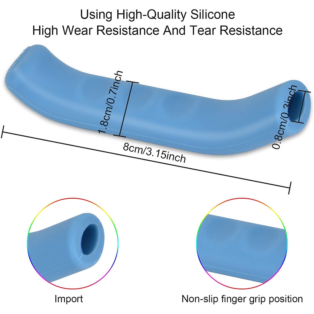 1 Cặp Vỏ Bọc Tay Phanh Xe Đạp Bằng Silicon Chống Trượt