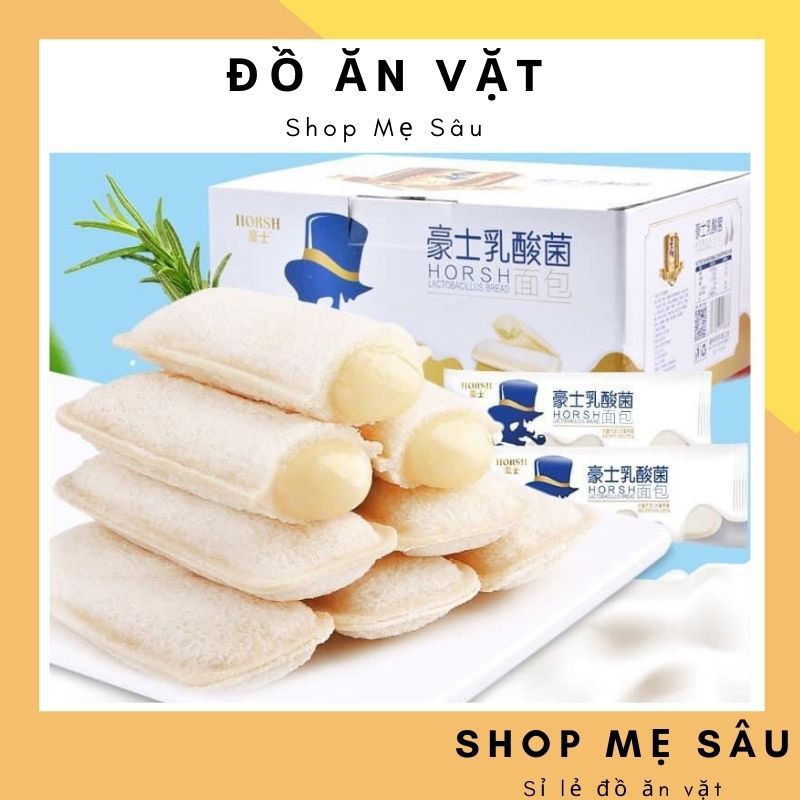 Thùng 2kg Bánh Sữa Chua Horsh 💖 FREESHIP 💖 Bánh Sandwich Nhân Sữa Chua - Bánh Sữa Chua Đài Loan Ông Già Cầm Tẩu | BigBuy360 - bigbuy360.vn