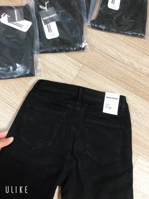 Quần Jeans đen trơn VNXK siêu đẹp | BigBuy360 - bigbuy360.vn