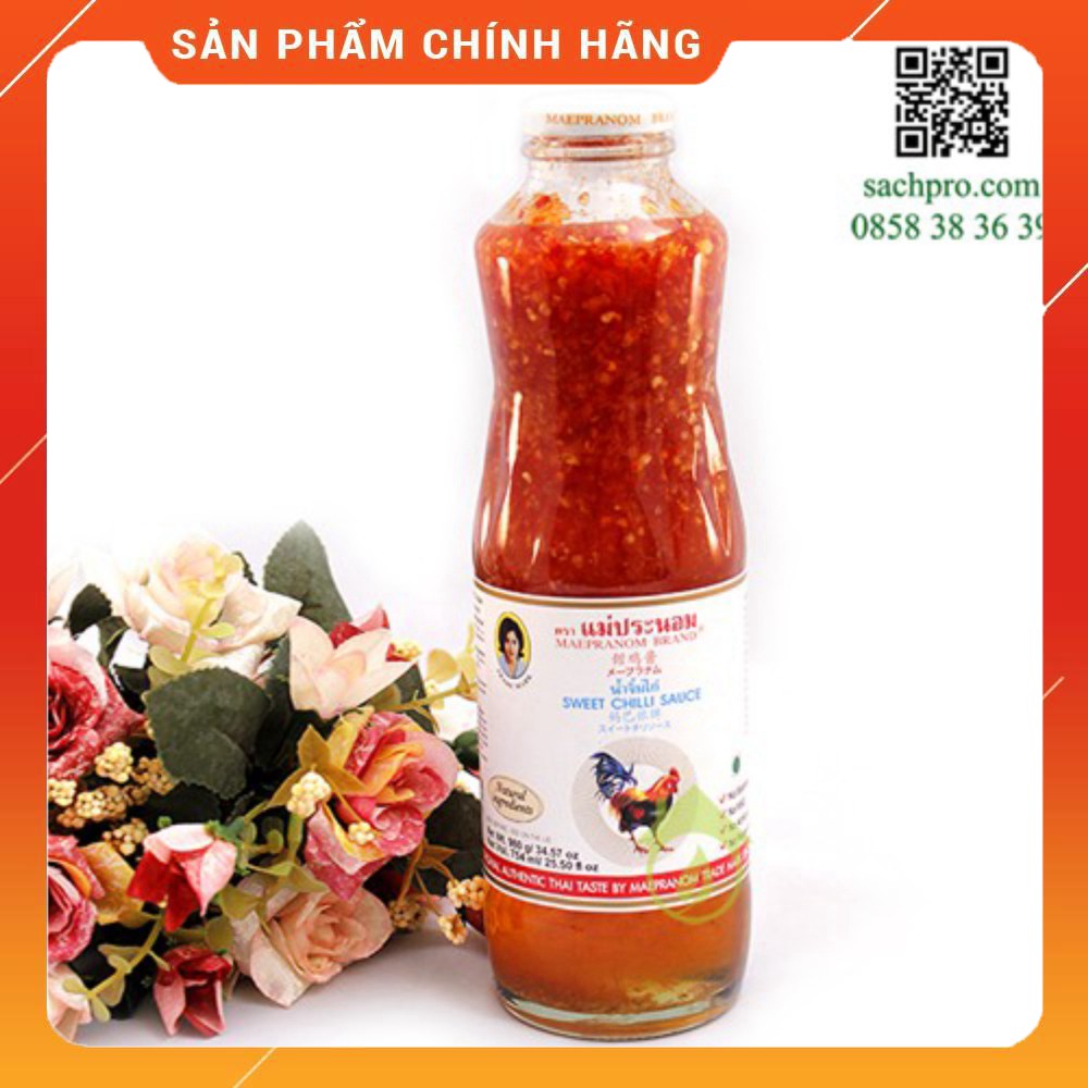 Sốt Chua Ngọt Thái Lan Sốt Con Gà Hàng Mới Nhập Khẩu Thái Lan Chai Thuỷ Tinh 980g