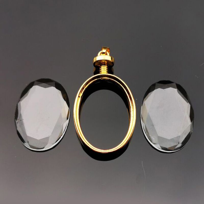 Sa Khay Vuông Oval Mặt Kính Cabochons Làm Trang Sức Thủy Tinh