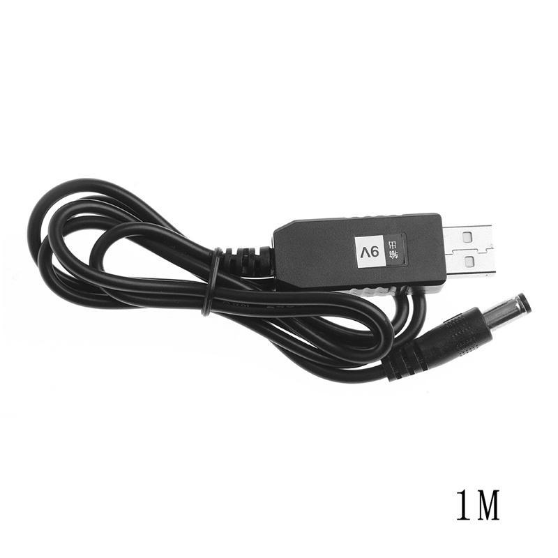 Cáp chuyển đổi USB DC 5V sang giắc cắm DC 9V 2.1 x 5.5mm tiện dụng