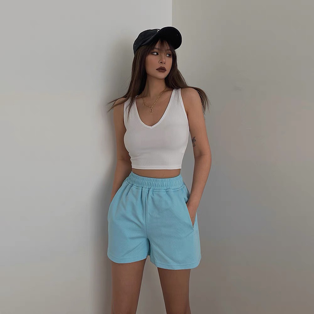 [Mã TOPMAY giảm đến 25k đơn 150k] Áo Croptop Nữ Sát Nách Cổ Tim - Tharo Clothing [AO00083] | BigBuy360 - bigbuy360.vn